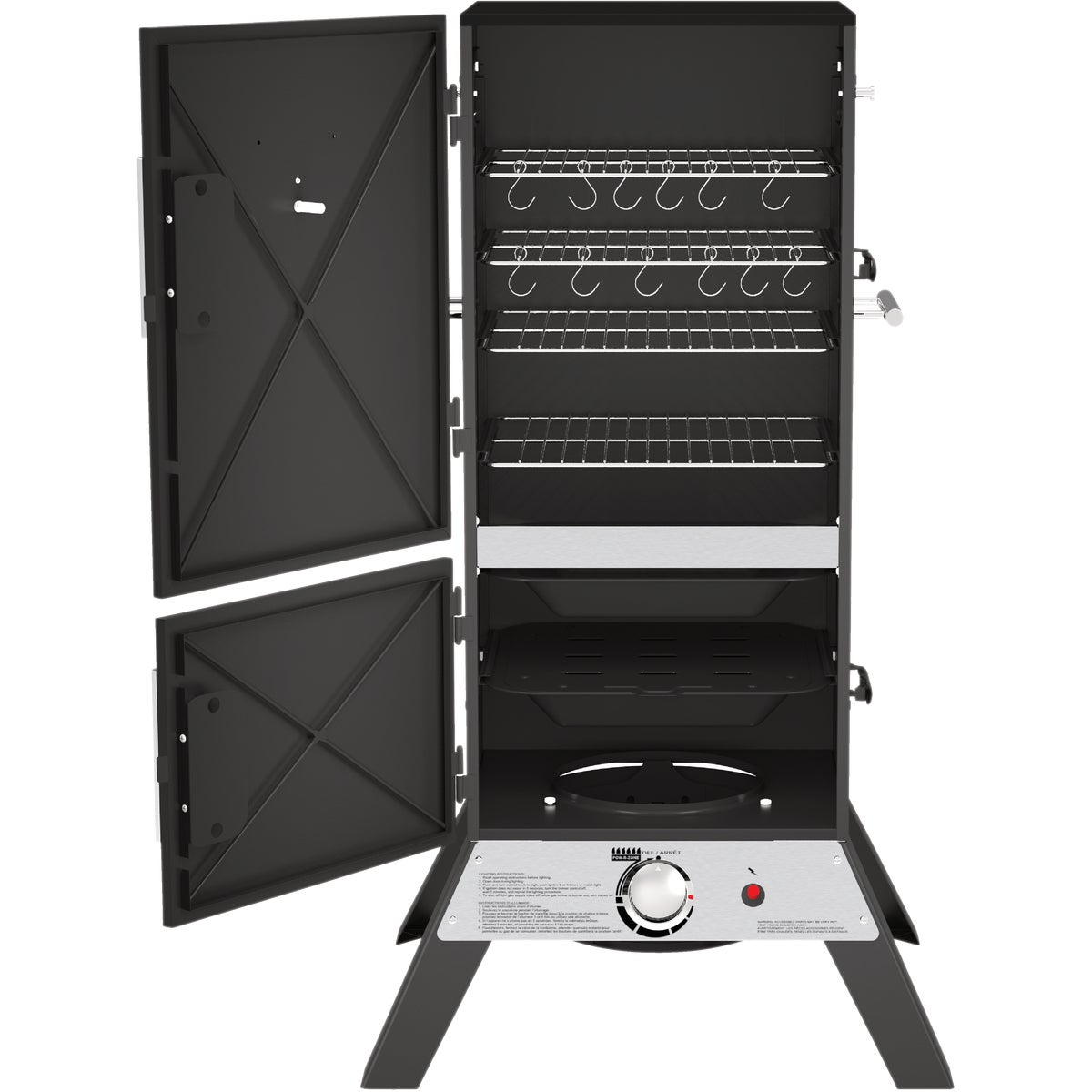 GrillPro 15,000 BTU LP Gas Vertical Propane Smoker Image 6