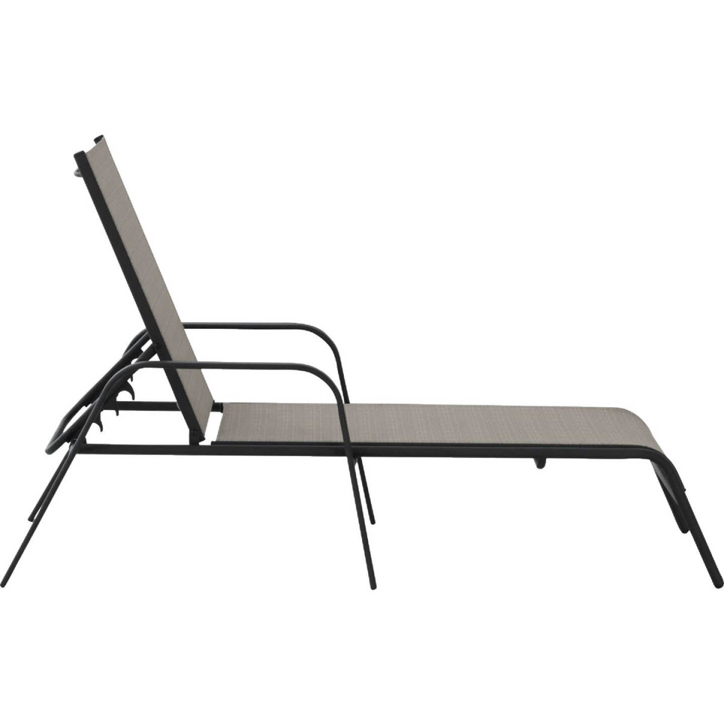 Sunjoy Beige Heavy-Duty Steel Chaise Lounge Chair Image 2
