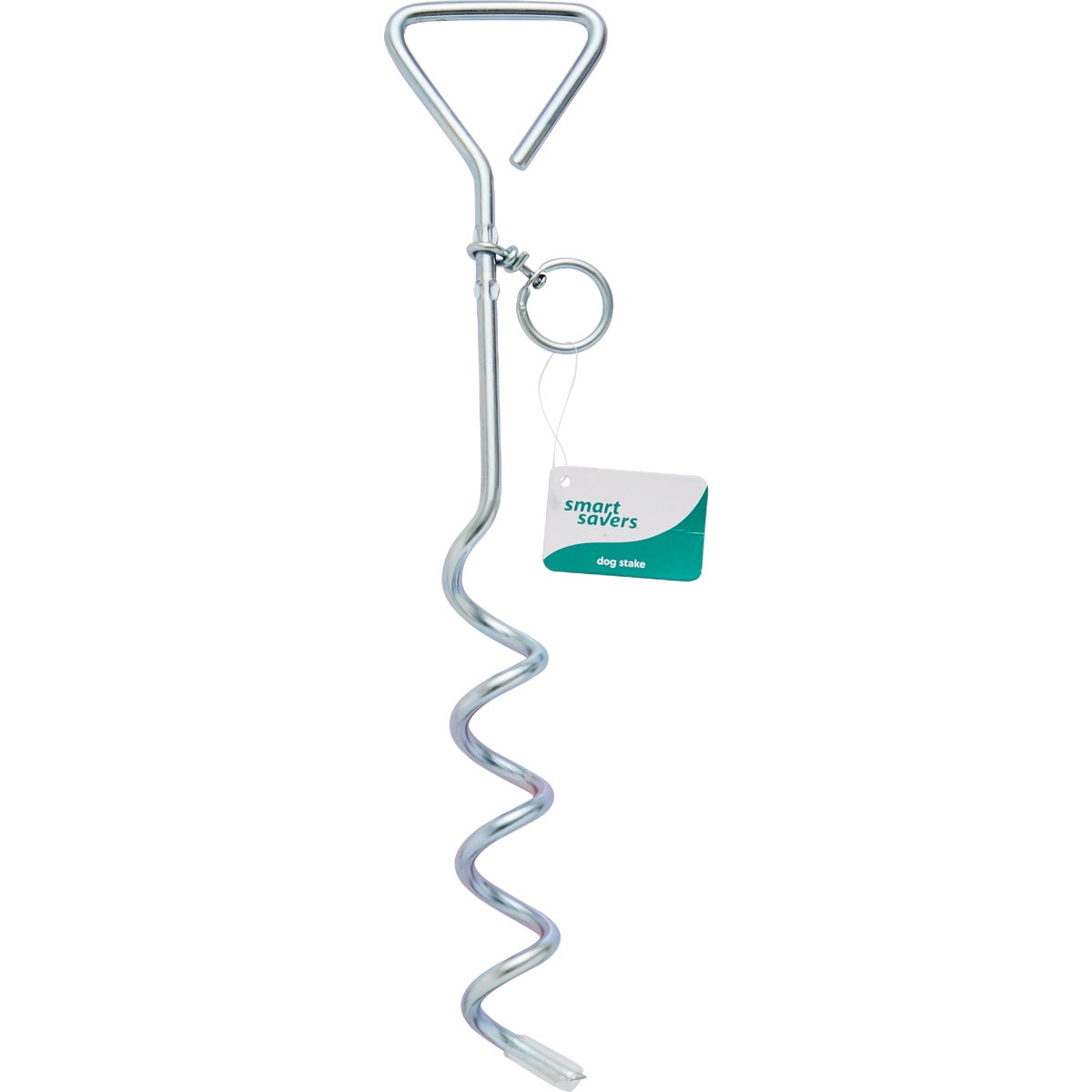 Smart Savers 15.75 In. Corkscrew Iron Dog Tie-Out Stake