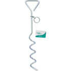 Smart Savers 15.75 In. Corkscrew Iron Dog Tie-Out Stake Image 1
