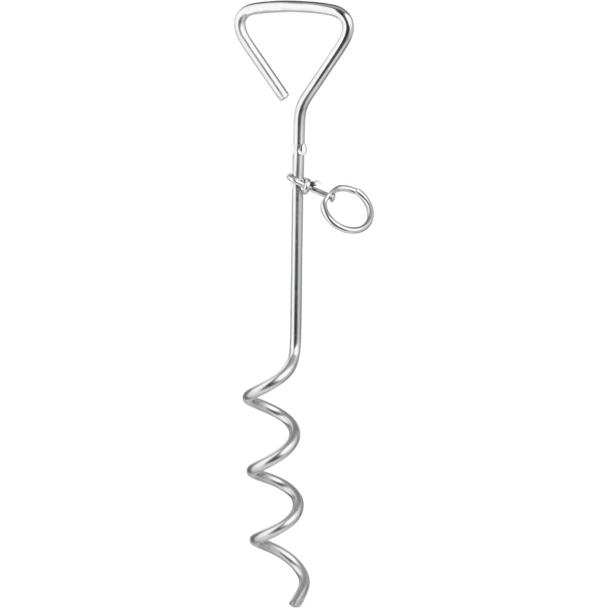 Smart Savers 15.75 In. Corkscrew Iron Dog Tie-Out Stake Image 2