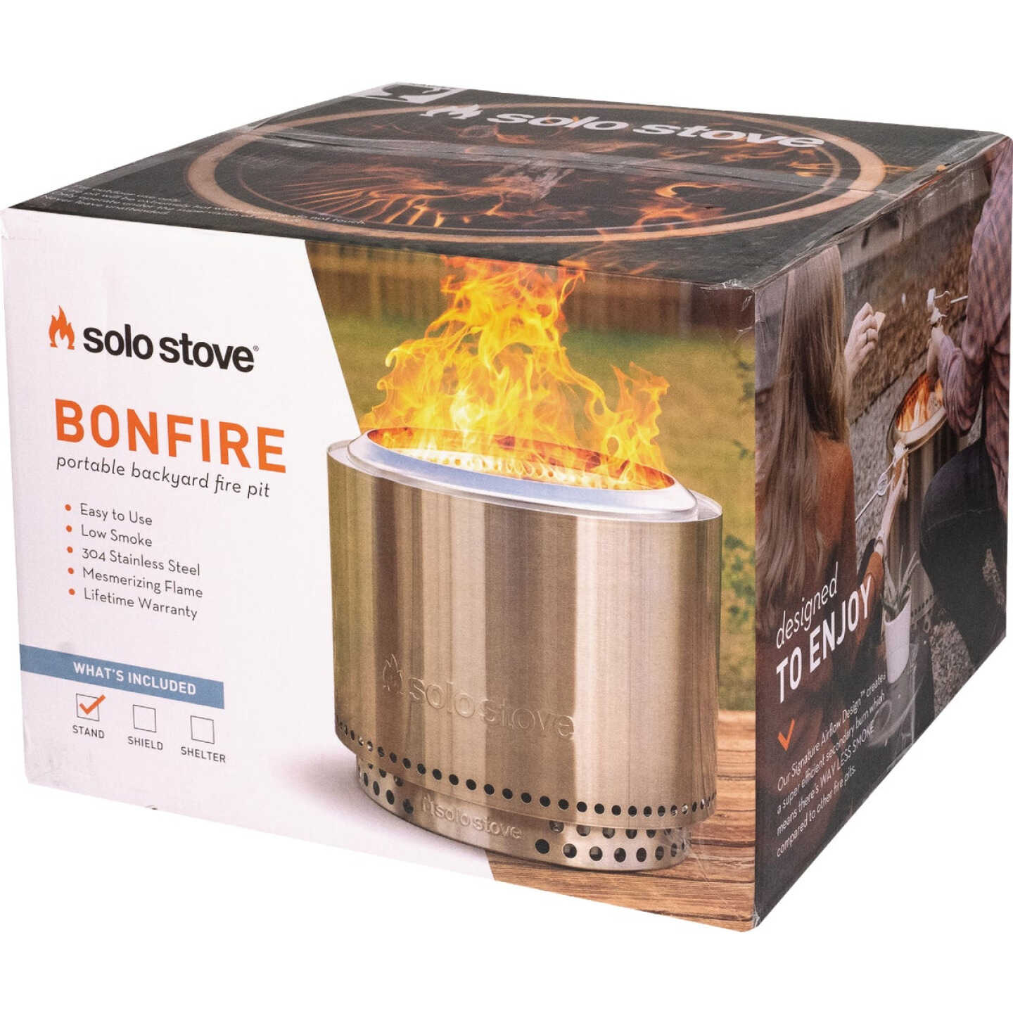 Solo Stove Bonfire 2.0 19.5 In. Round Wood Burning Smokeless Fire Pit with Stand Image 8