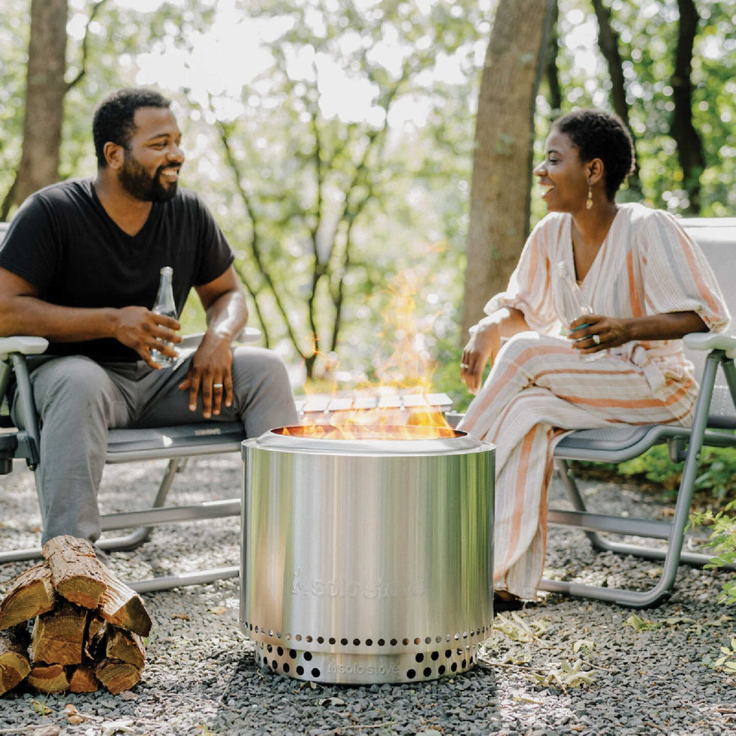 Solo Stove Bonfire 2.0 19.5 In. Round Wood Burning Smokeless Fire Pit with Stand Image 7