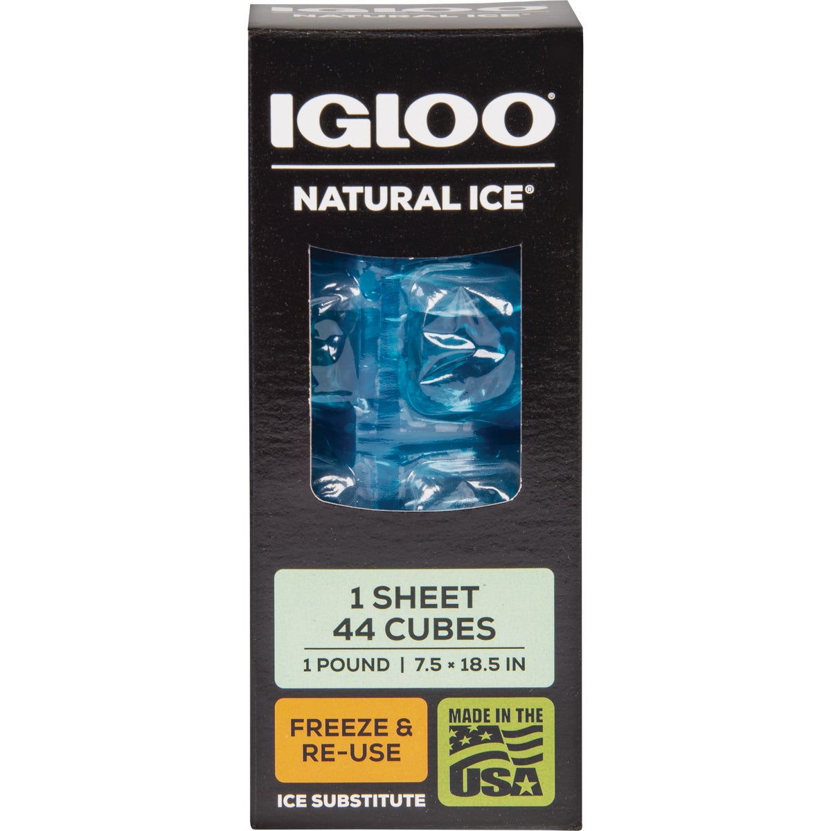 Igloo Maxcold 1 Lb. Blue Ice Cube Sheet Image 2