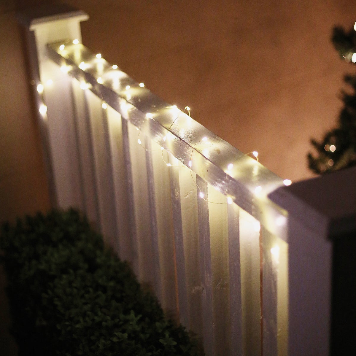 Alpine 10-1/2 Ft. 60-Light Warm White LED Battery Operated Copper String Light Set Image 3