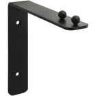 National Hardware 7 In. Black Steel Hanging Wall Plant Bracket Image 1