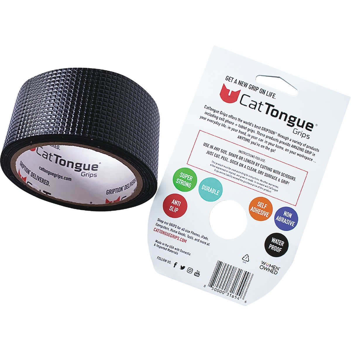 CatTongue Grips Gription 10 Ft. Black Non-Abrasive Anti-Slip Roll Image 2