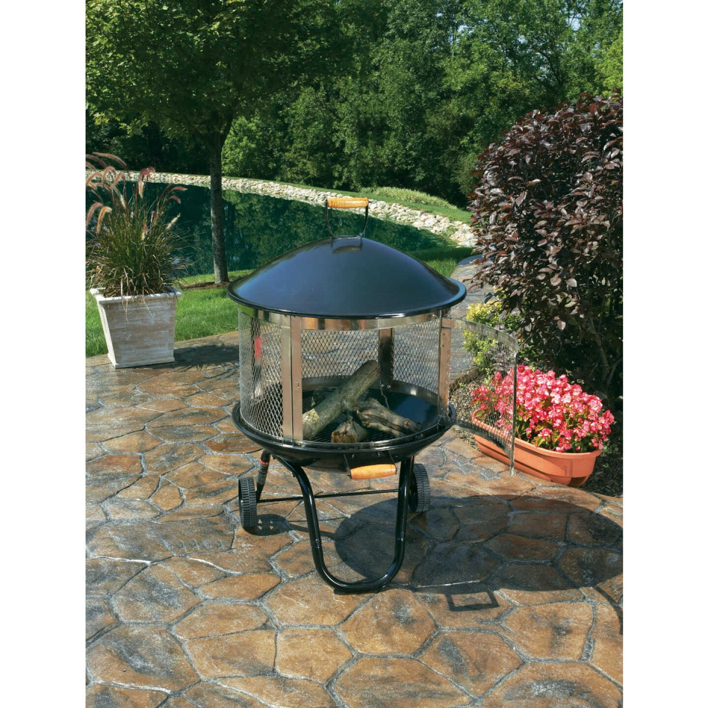 Well Traveled Living 28 In. Portable Wood Burning Fire Pit Image 2