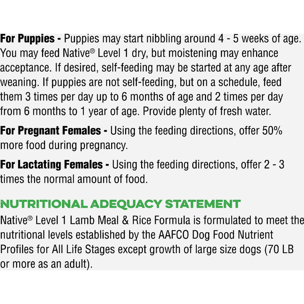Native Level 1 Performance Nutrition 40 Lb. Dry Dog Food Image 5