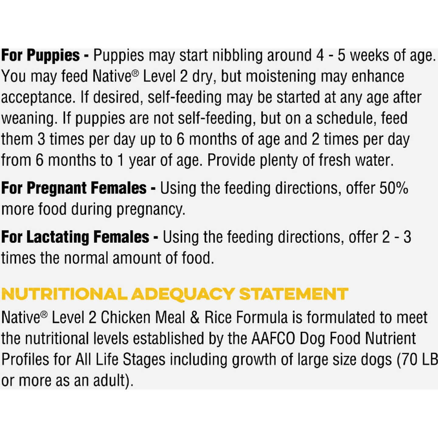 Native Level 2 Performance Nutrition 40 Lb. Dry Dog Food Image 5