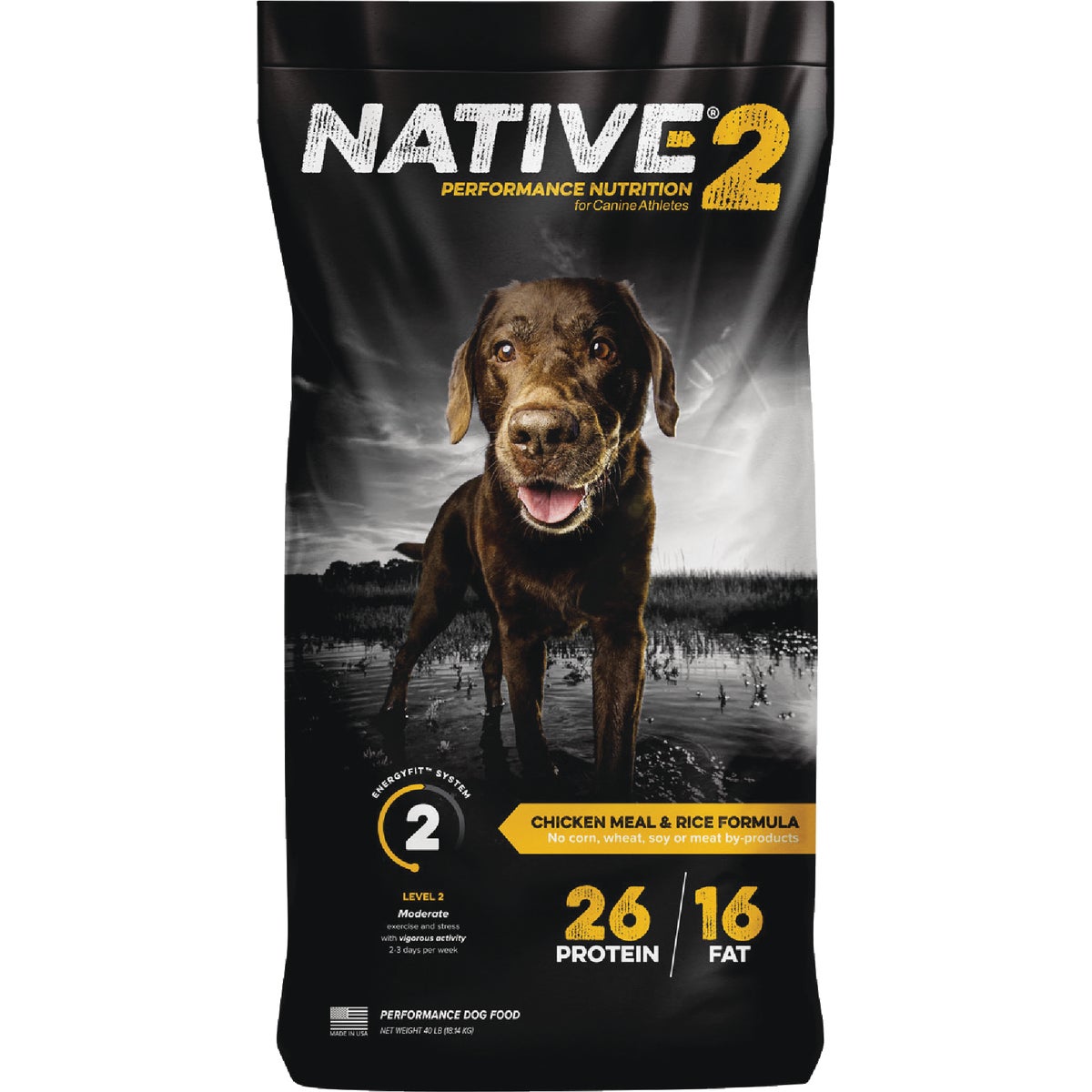 Native Level 2 Performance Nutrition 40 Lb. Dry Dog Food