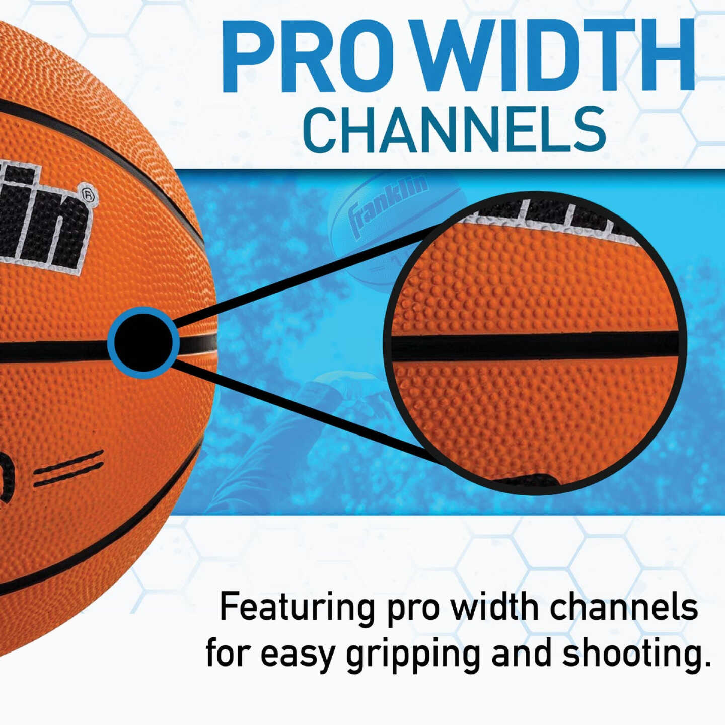 Franklin Grip-Rite Indoor/Outdoor Rubber Basketball, Official Size Image 3