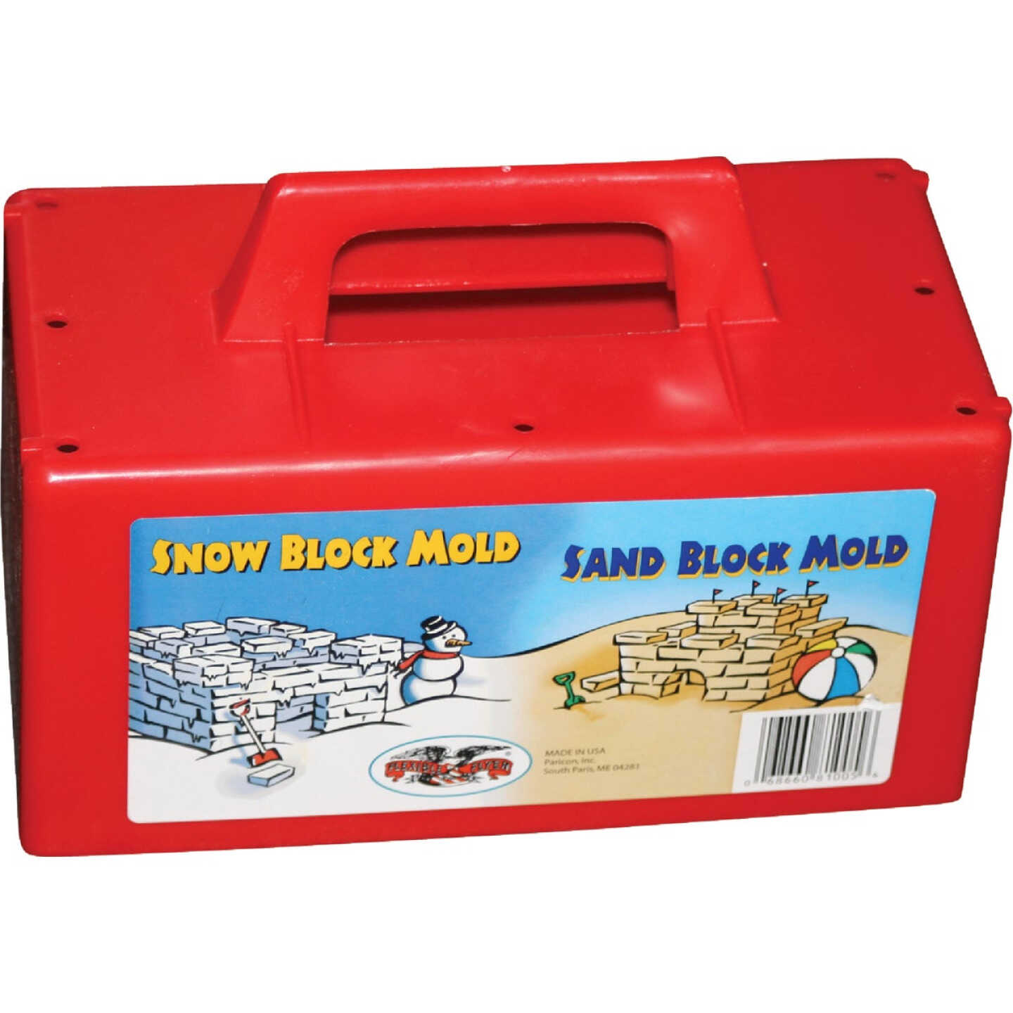 Flexible Flyer Red Plastic Sand & Snow Block Maker Image 1