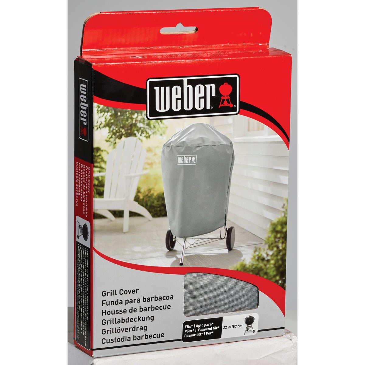 Weber Gray 22 In. Original Kettle Grill Cover Image 3