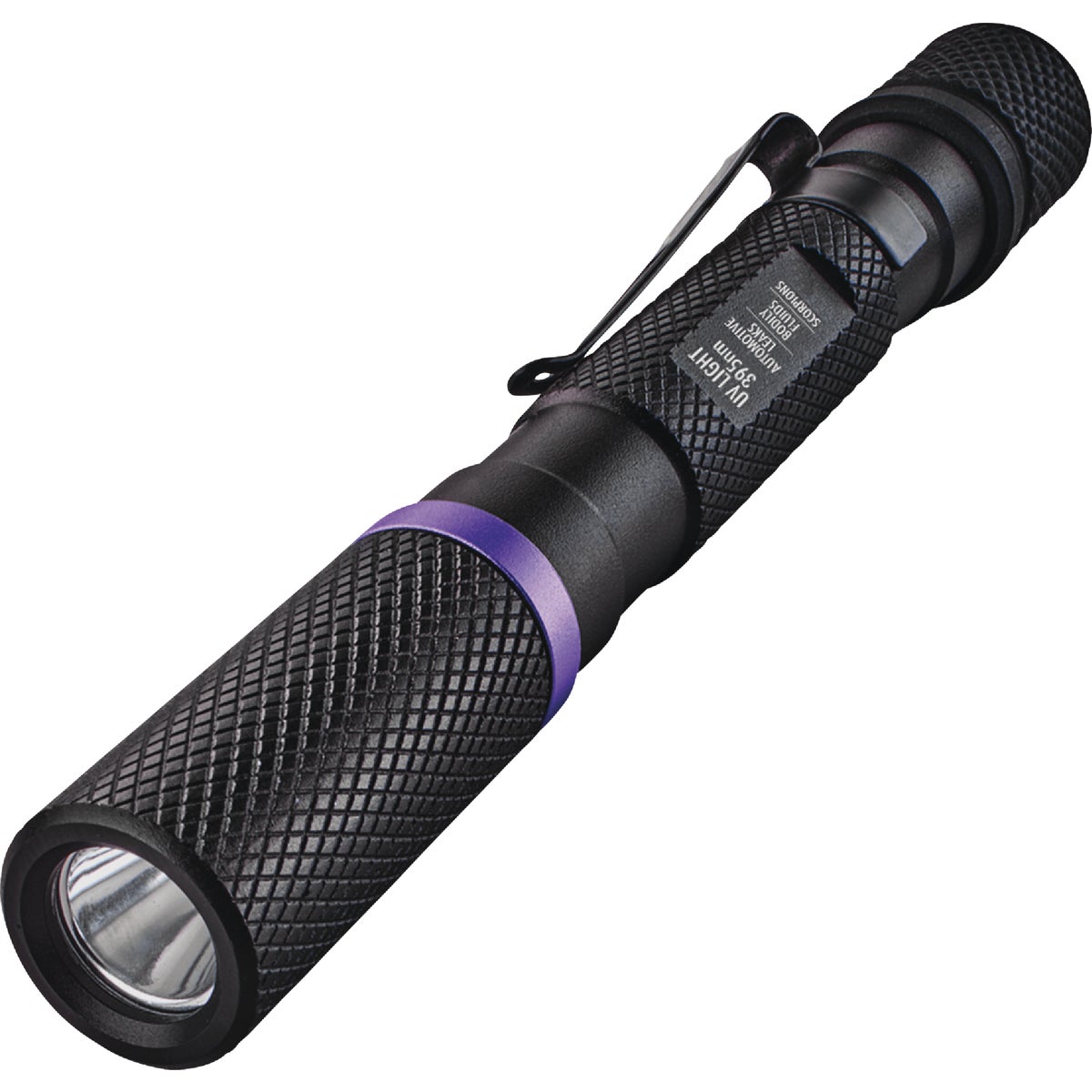 Police Security 395 Nm. 2AAA Aluminum UV Inspection Penlight with Bite Guard Image 1