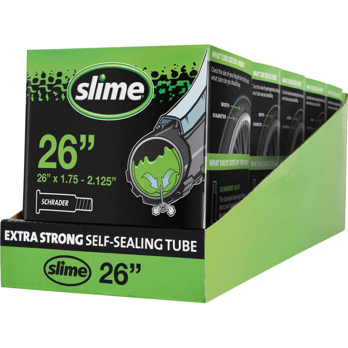Slime Pre-Filled 26 In. Self-Sealing Bicycle Tube Image 2