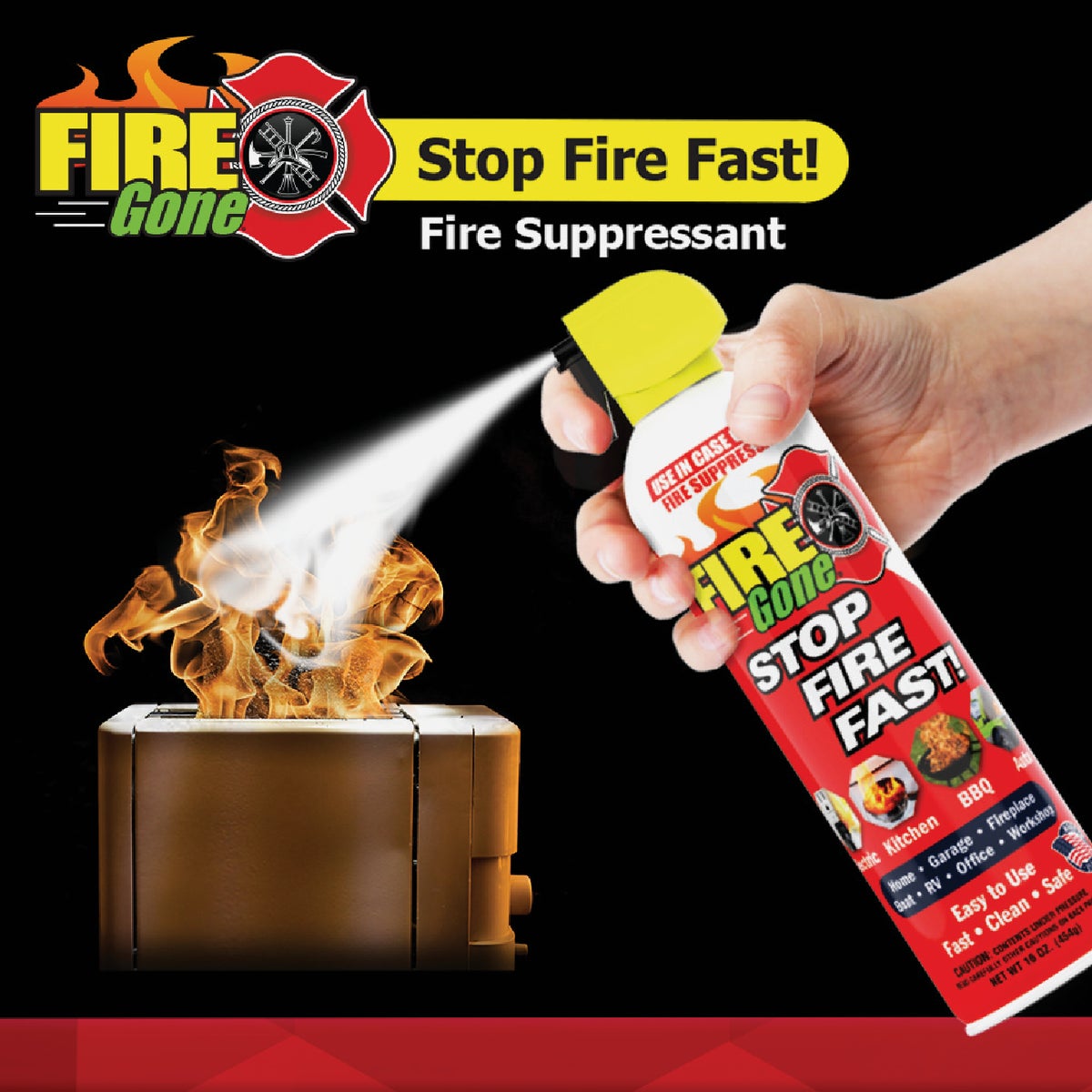 Fire Gone 16 Oz. Fire Suppressant Image 3