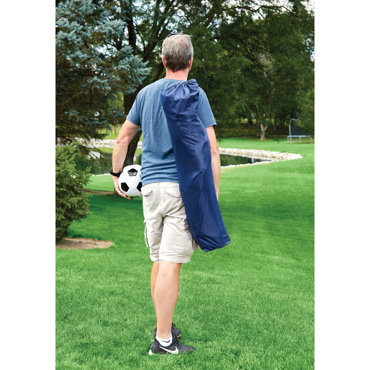 Outdoor Expressions Blue Polyester Omni-Directional Canopy Camp Chair Image 6