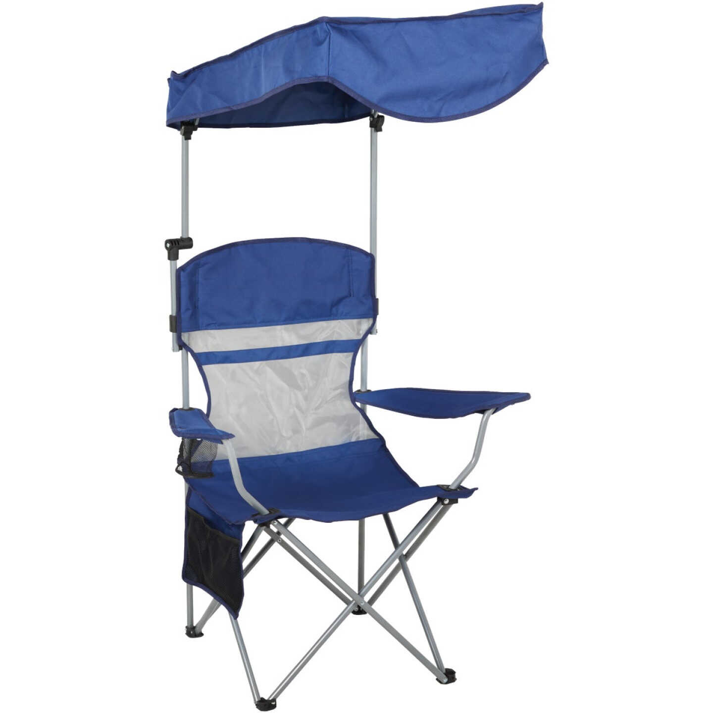 Outdoor Expressions Blue Polyester Omni-Directional Canopy Camp Chair Image 1
