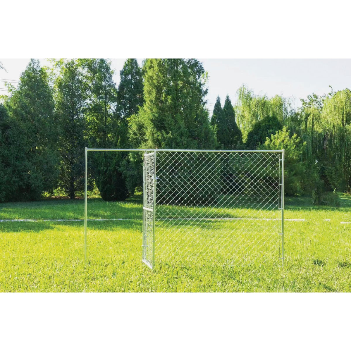 KennelMaster 10 Ft. W. x 6 Ft. H. Chain Link Steel Kennel Panel with Door