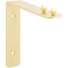 National Hardware 7 In. Brushed Gold Steel Hanging Wall Plant Bracket Image 1
