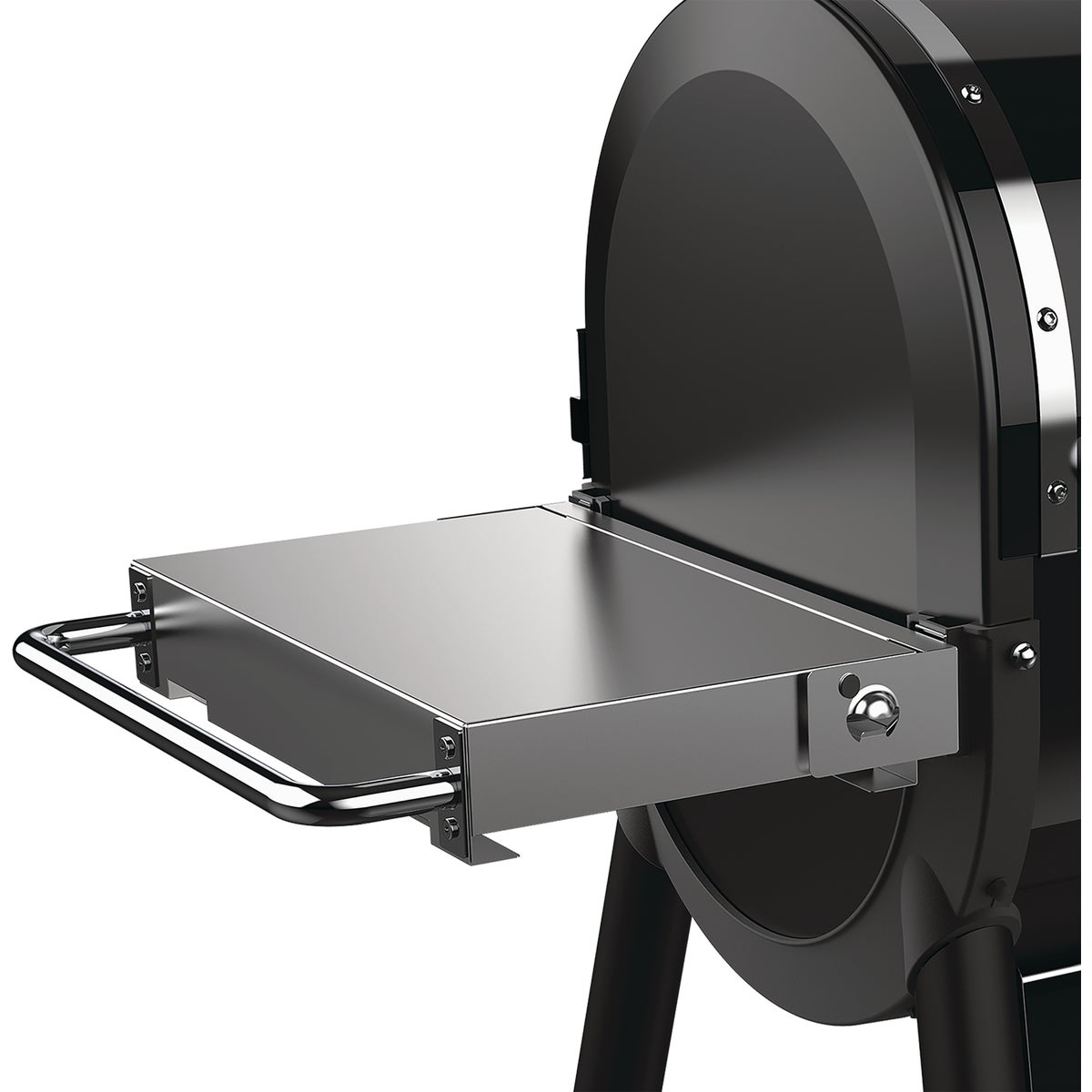 Weber SmokeFire Side Folding 15.58 In. W. x 5.71 In. L. Stainless Steel Grill Shelf Image 3