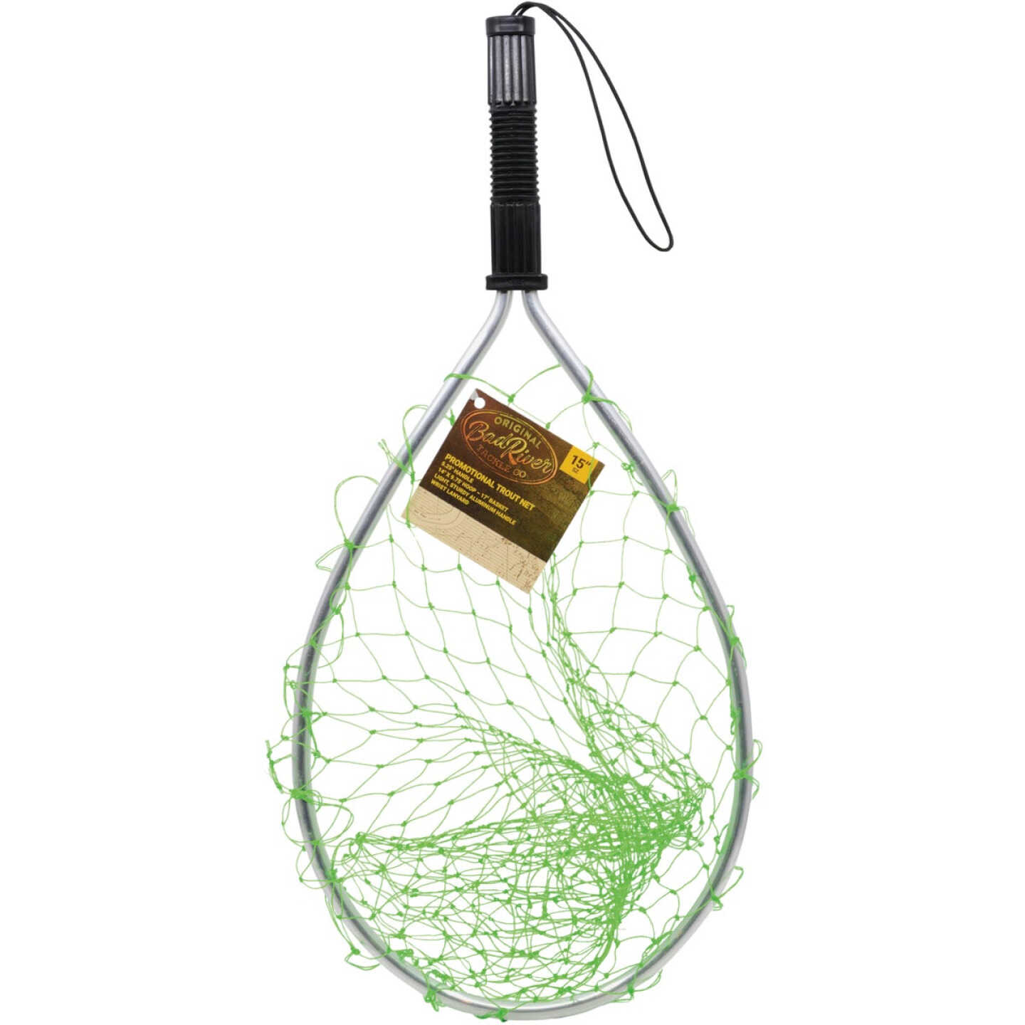 Bad River 9-3/4 In. W. x 14 In. L. x 17 In. D. Nylon Trout Fishing Net with Aluminum Frame Image 1