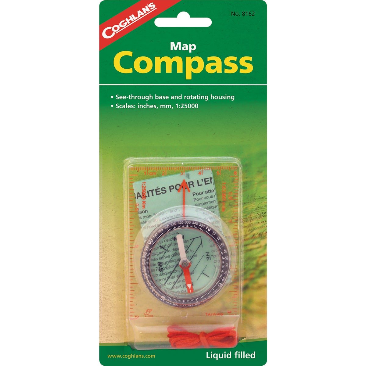 Coghlans Liquid Filled Map Compass