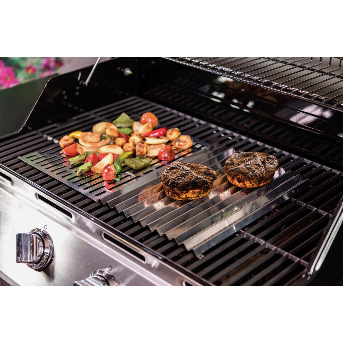 Char-Broil 10 In. x 14 In. Stainless Steel Grill Topper Image 2