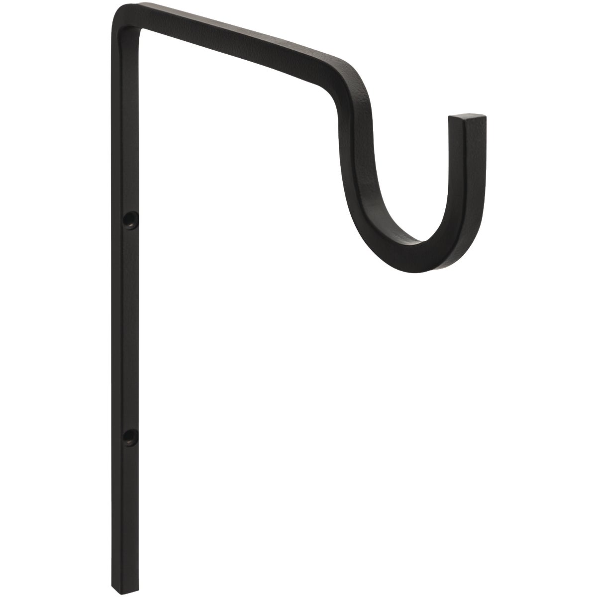 National Hardware 9 In. Black Steel Extended Wall Hook Plant Hanger Image 1