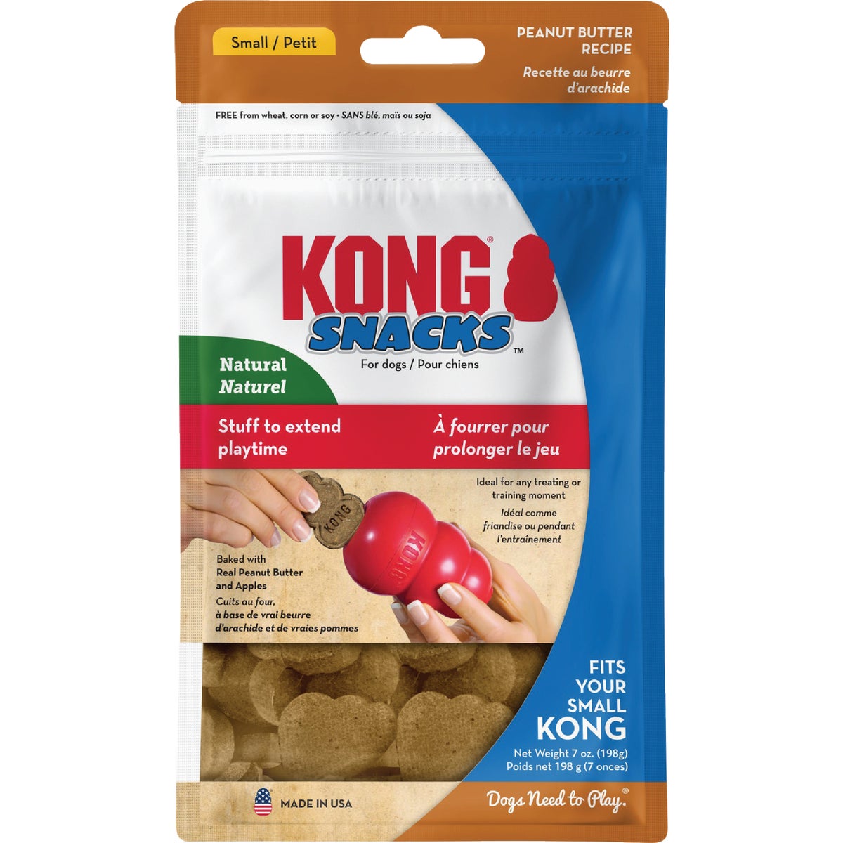 Kong Stuff'N Small Dog Peanut Butter Flavor Crunchy Dog Treat, 7 Oz.