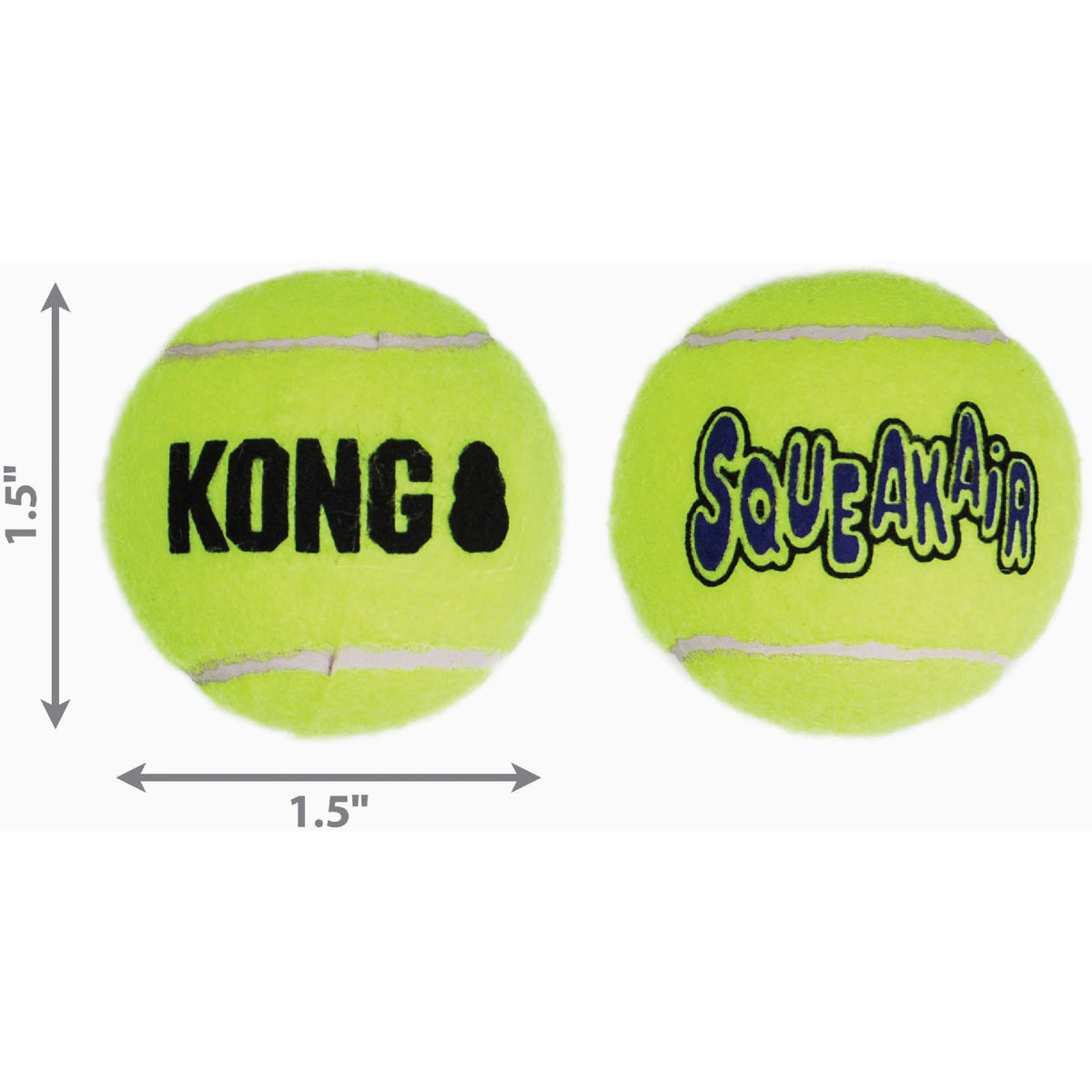 Air Kong Squeaky Extra Small Ball for Toy Breeds Only (3-Pack) Image 3