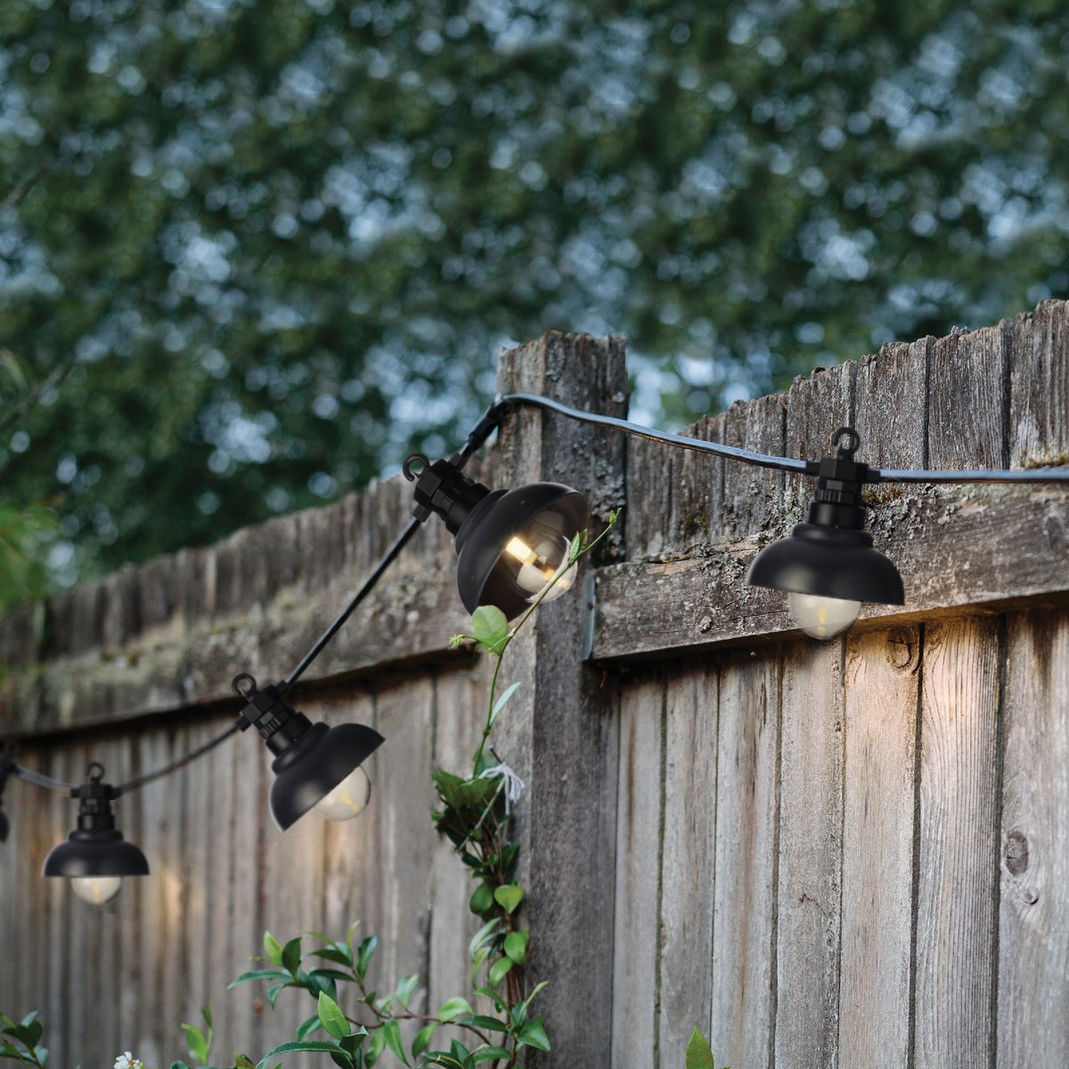 Lumineo 15 Ft. 10-Light Warm White LED Outdoor Party String Light Set Image 2