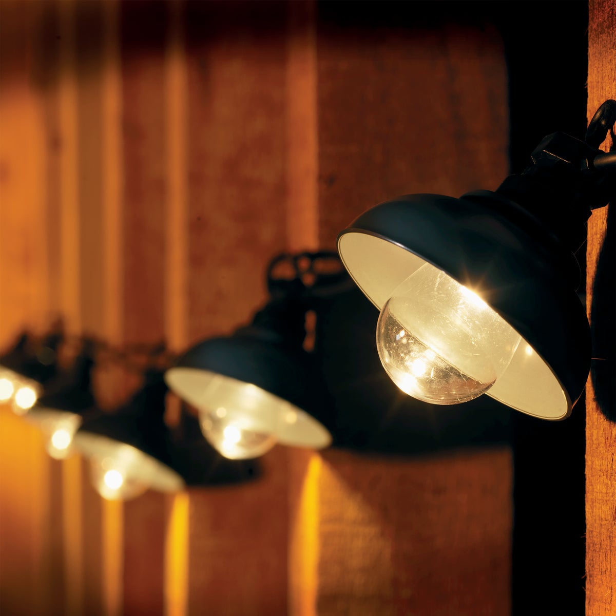 Lumineo 15 Ft. 10-Light Warm White LED Outdoor Party String Light Set Image 3