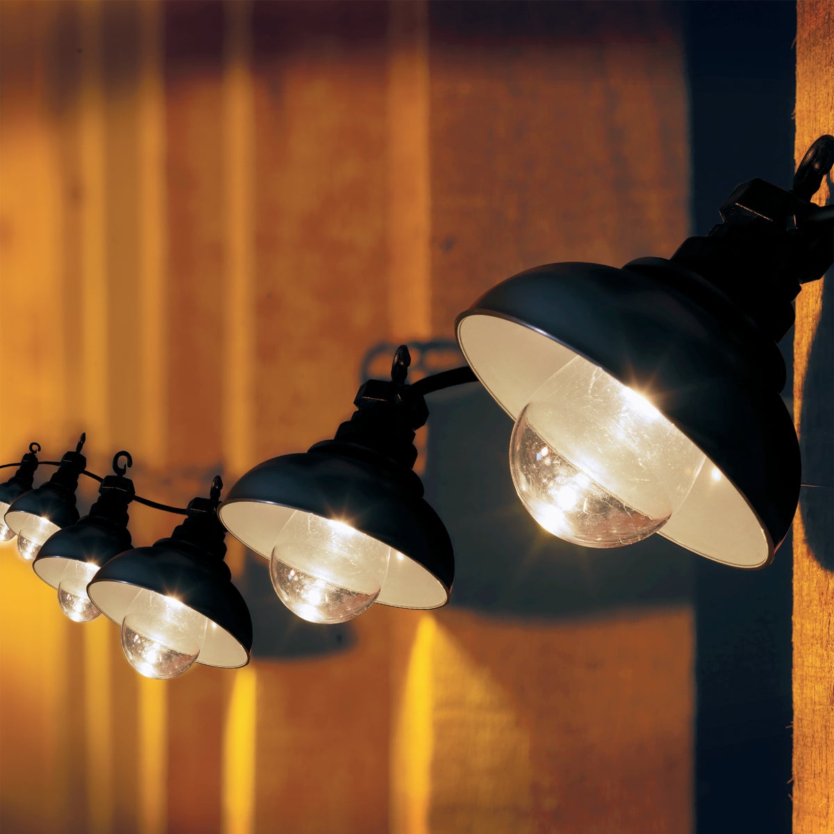 Lumineo 15 Ft. 10-Light Warm White LED Outdoor Party String Light Set Image 4