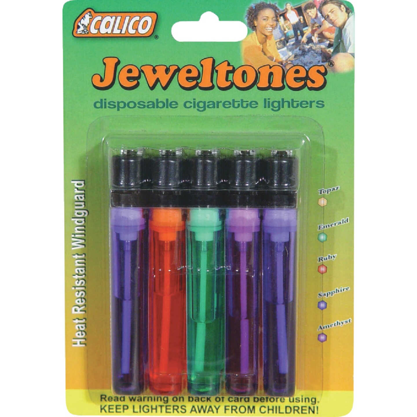 Calico Jeweltones Pocket Lighter (5-Pack) Image 1