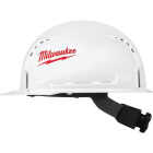 Milwaukee White Front Brim Vented Ratcheting Type 1 Class C Hard Hat Image 1