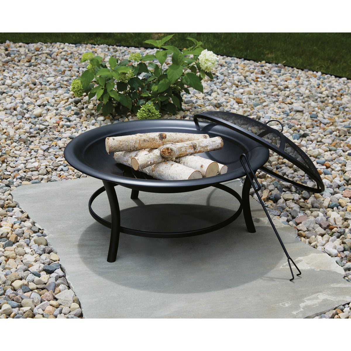 Outdoor Expressions 30 In. Round Steel Fire Pit Image 2