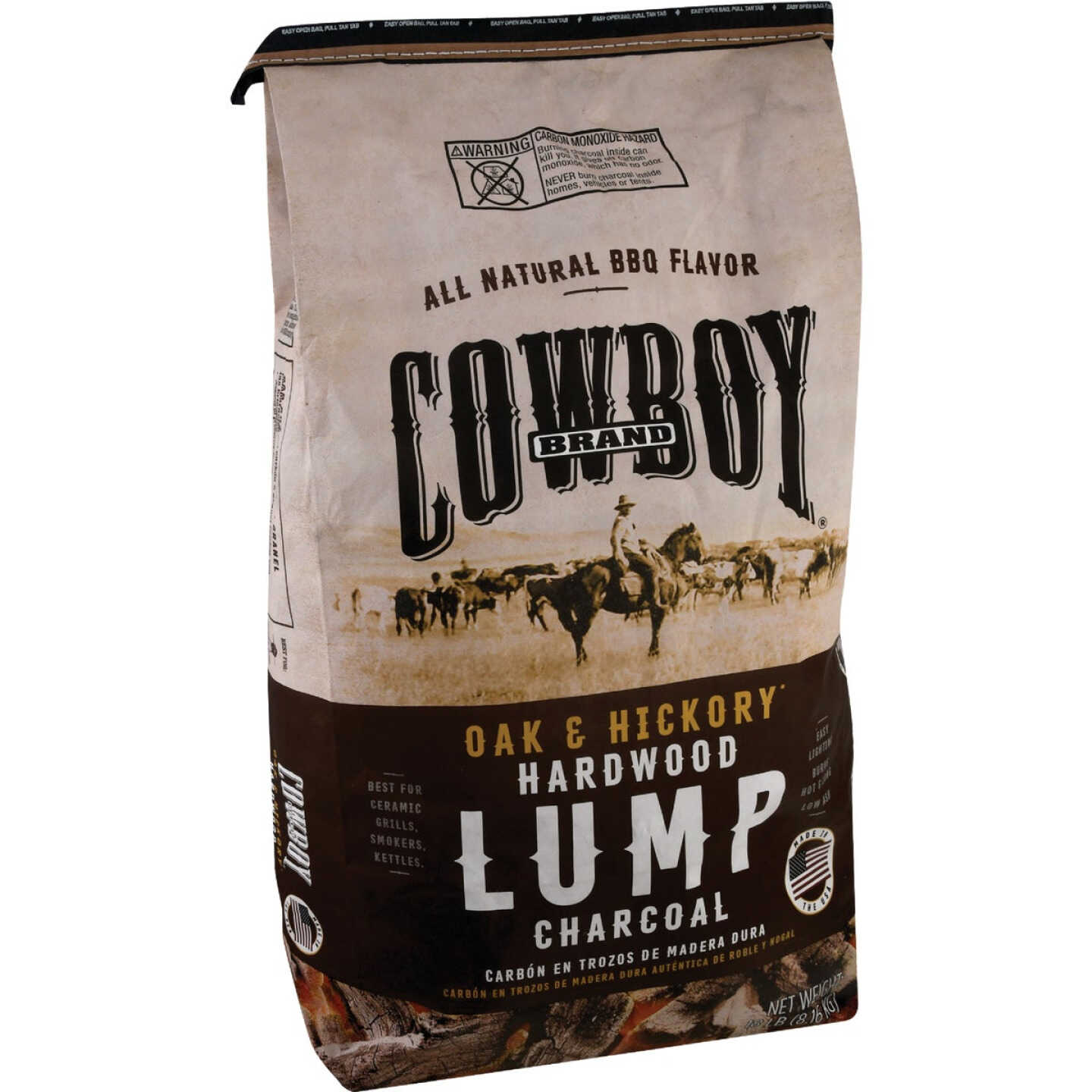 Cowboy 18 Lb. Hardwood Lump Charcoal Image 1