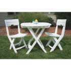 WHT FOLDING CAFE TABLE Image 2