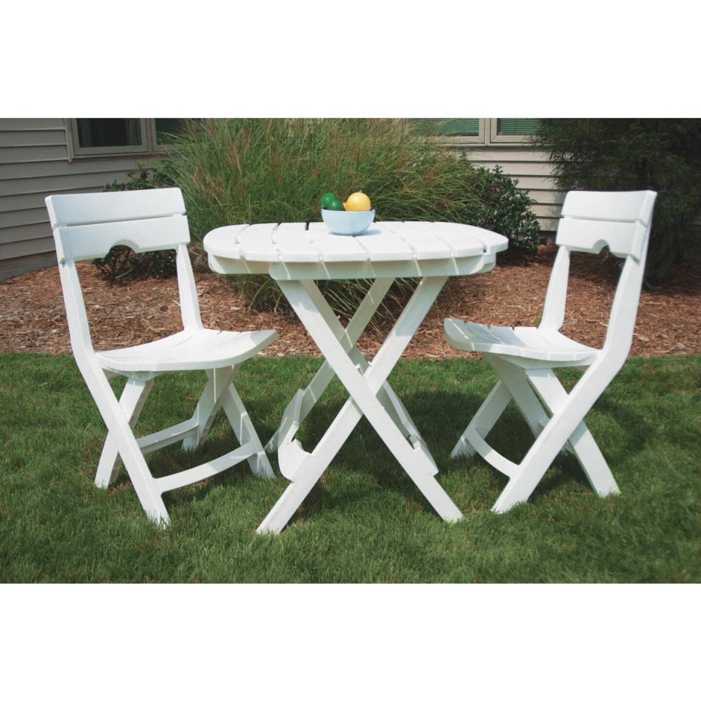 WHT FOLDING CAFE TABLE Image 2