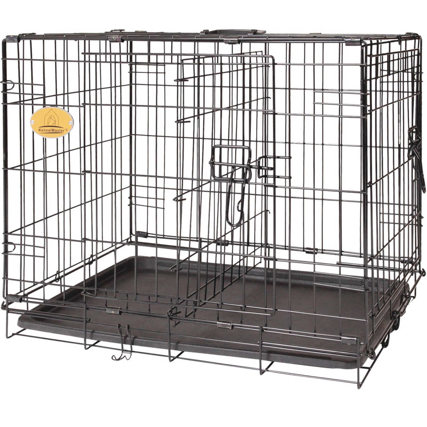 KennelMaster 17 In. W. x 19 In. H. x 24 In. L. Folding Kennel Crate Image 1