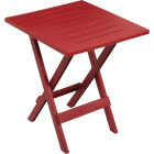 Gracious Living Quick-Fold 17 In. Square Crimson Red Folding Side Table Image 1