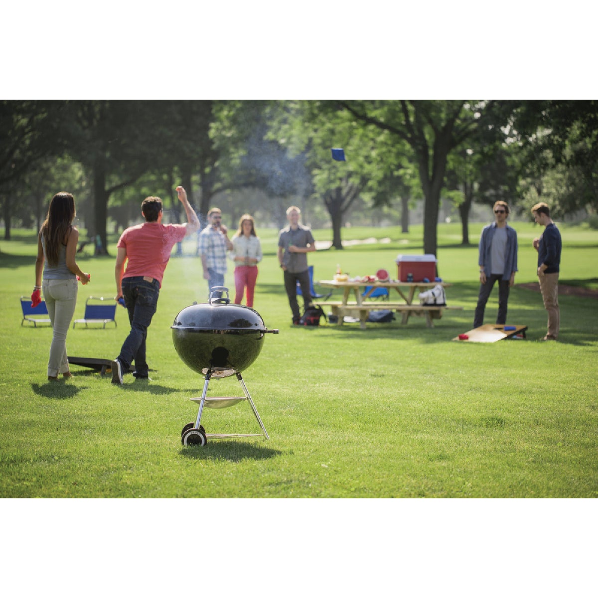 Weber Original Kettle 22 In. Charcoal Grill, Black Image 2