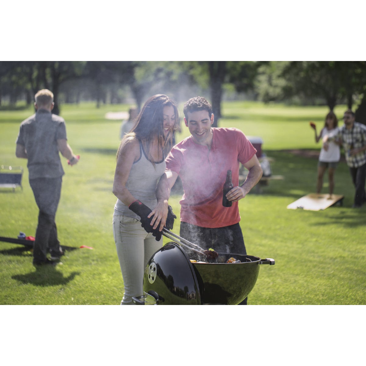 Weber Original Kettle 22 In. Charcoal Grill, Black Image 3