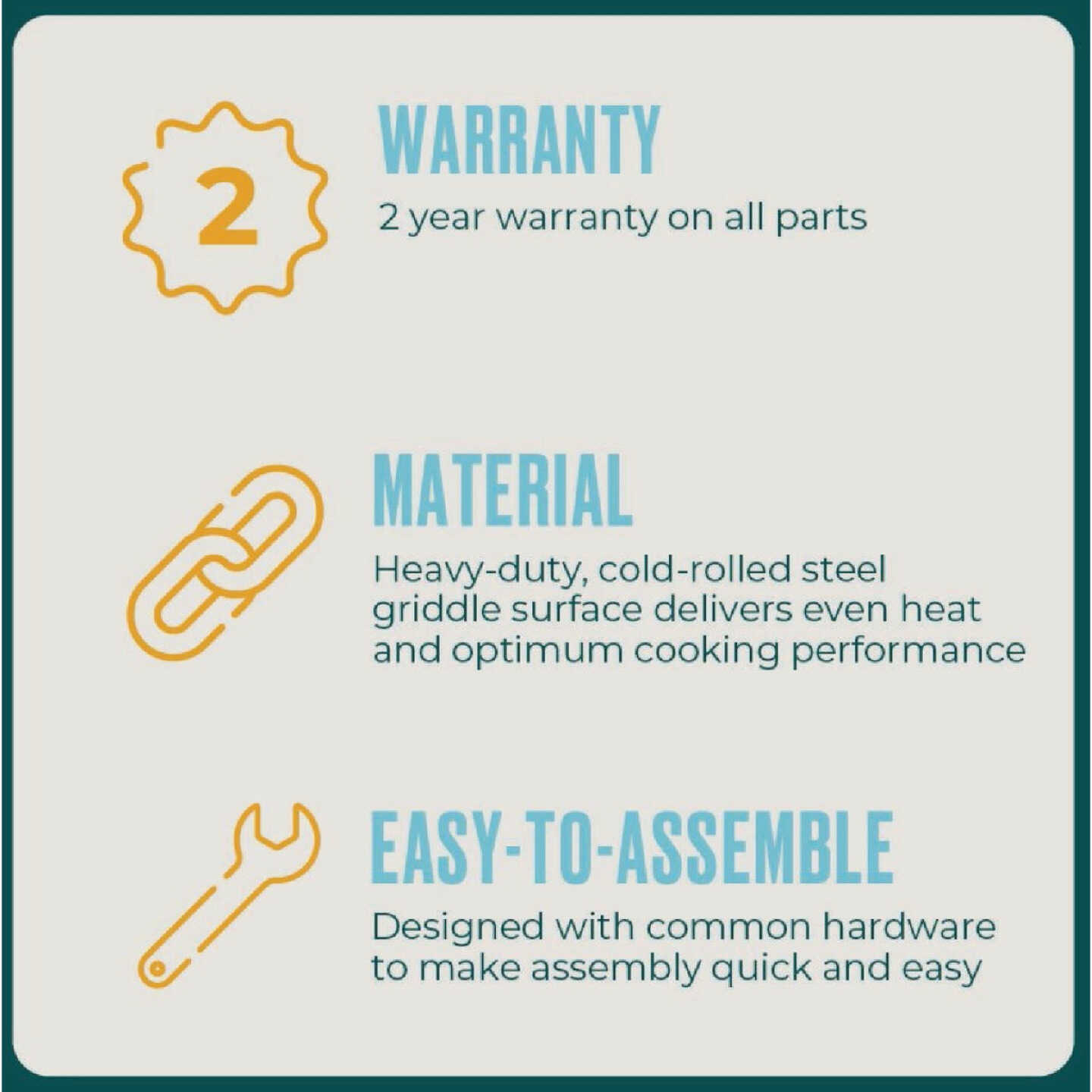 Char-Broil Performance Series 22 In. 2-Burner Propane Gas Griddle with Folding Cart Image 4