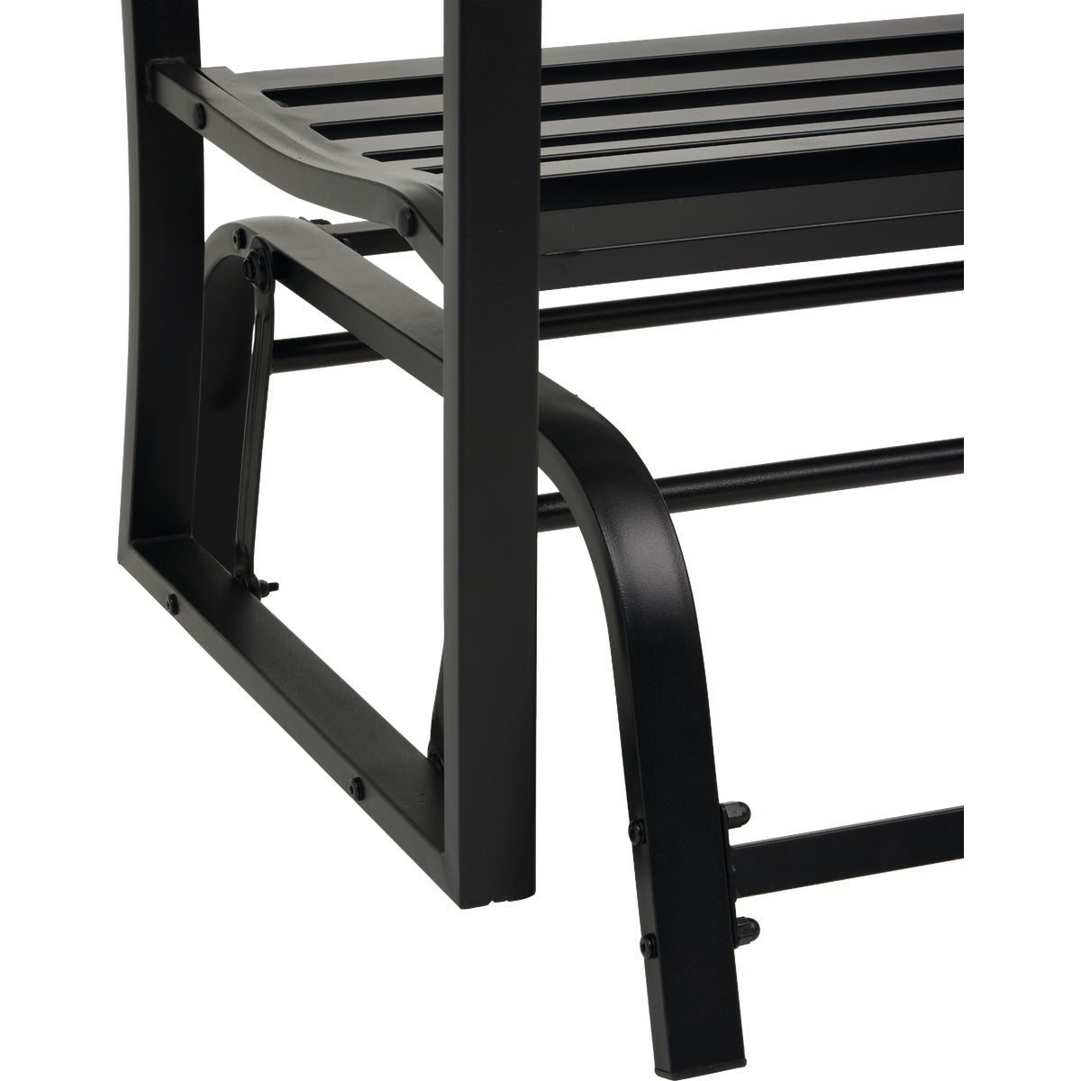 Outdoor Expressions Black Metal 50 In. Patio Glider Image 2