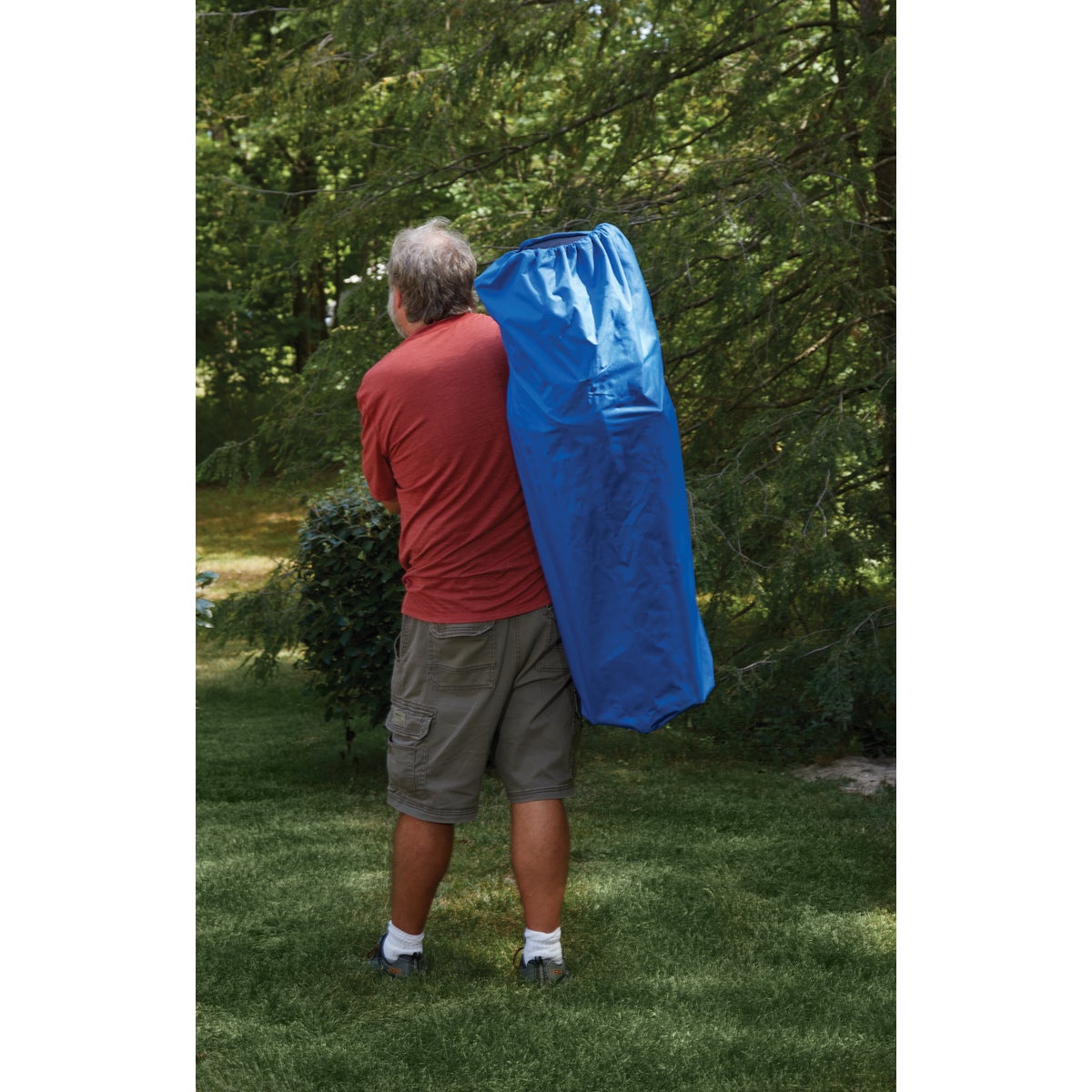 Outdoor Expressions Blue Polyester XL Club Chair Image 3