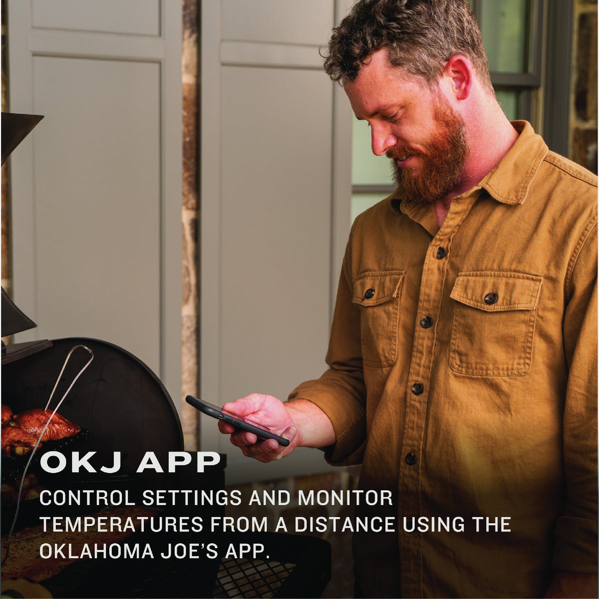 Oklahoma Joe's Tahoma 900 Sq. In. Black Vertical Gravity Feed Charcoal Smoker & Grill Image 5