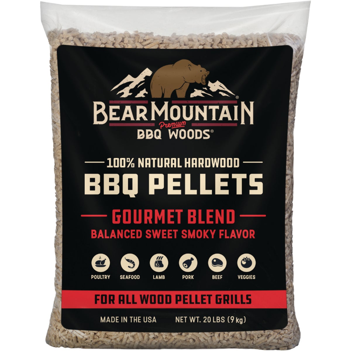 Bear Mountain BBQ Premium Woods 20 Lb. Gourmet Blend Wood Pellet